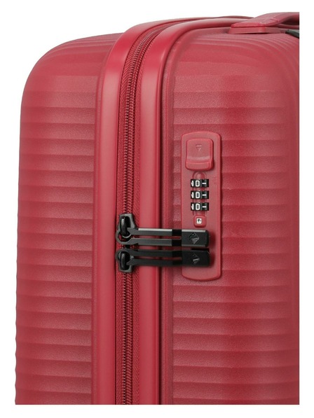 Travelite Set valize de călătorie Travelite Air Stripe S,M,L Slim Red