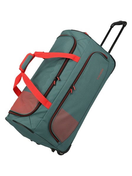 Travelite Geantă de călătorie Travelite Basics Fresh Wheeled duffle L Green/orange