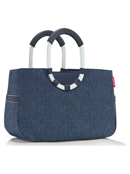 Reisenthel Geantă Reisenthel Loopshopper M Herringbone Dark Blue