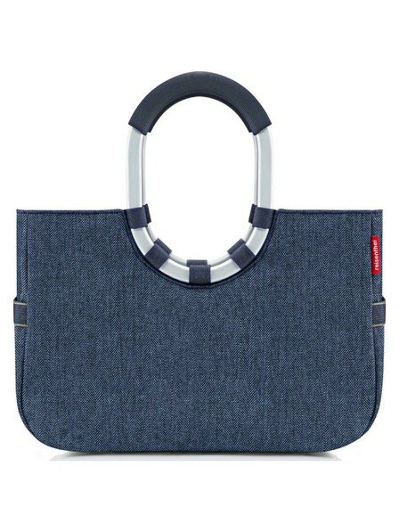 Reisenthel Geantă Reisenthel Loopshopper M Herringbone Dark Blue