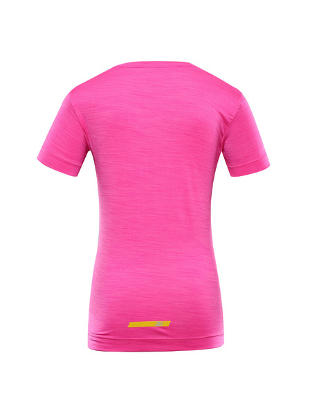 ALPINE PRO Tricou copii cu uscare rapidă ALPINE PRO BASIKO neon pink