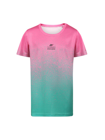 ALPINE PRO Tricou copii cu uscare rapidă ALPINE PRO RIFO neon pink