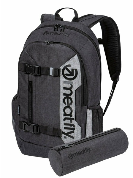 Meatfly Meatfly rucsac Basejumper Charcoal Heather / Grey Heather 22 L