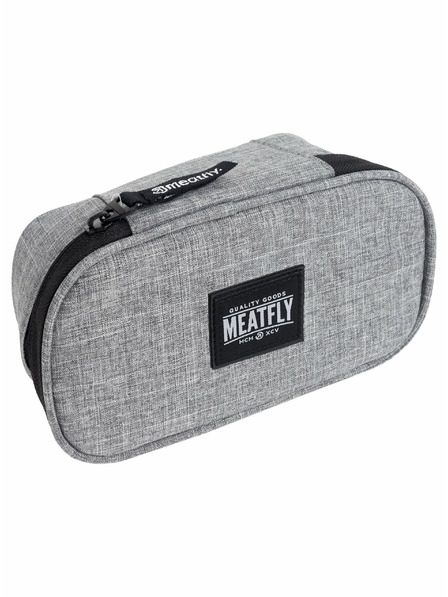 Meatfly Meatfly penar XL Pencil Case Grey Heather