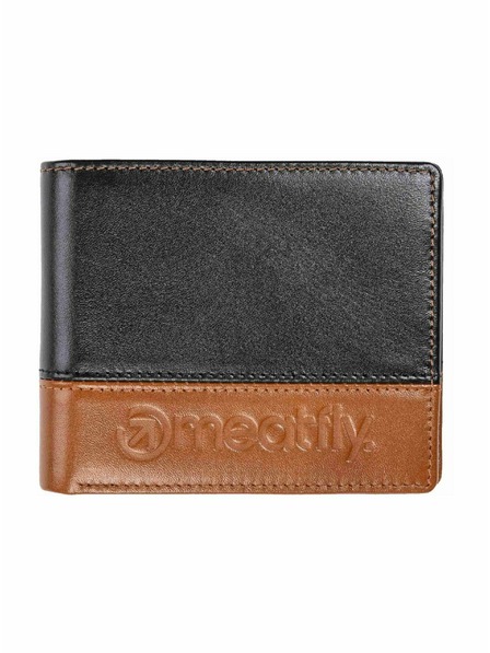 Meatfly Meatfly portofel din piele Eddie Premium Black / Oak