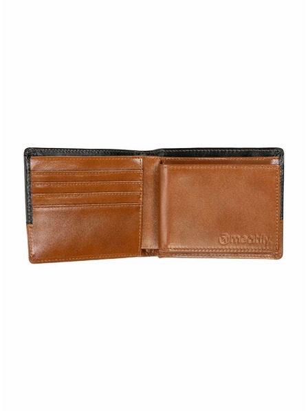Meatfly Meatfly portofel din piele Eddie Premium Black / Oak
