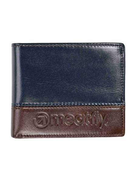 Meatfly Meatfly portofel din piele Eddie Premium Navy / Brown
