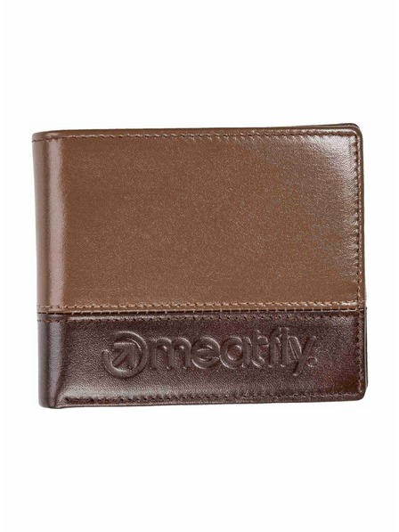 Meatfly Meatfly portofel din piele Eddie Premium Brown