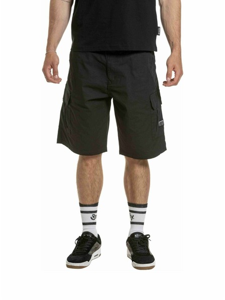 Meatfly Meatfly pantaloni scurți bărbătești Syndrom Black Ripstop