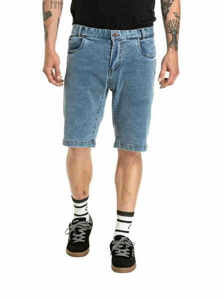Meatfly Meatfly pantaloni scurți bărbătești Just 2.0 Denim Dirty Washed