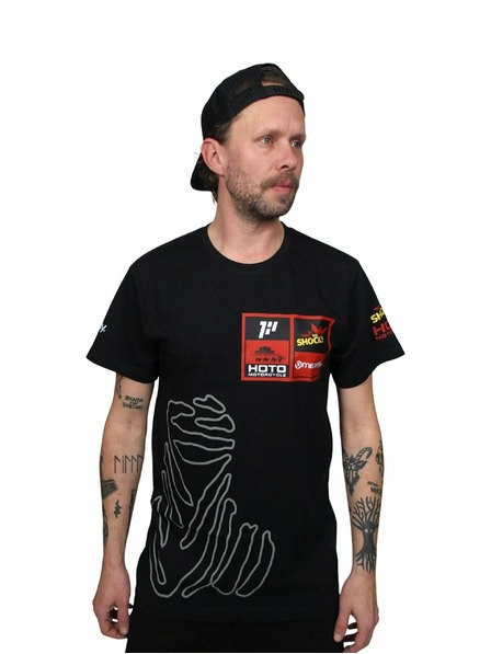 Meatfly Meatfly tricou bărbătesc Dakar Moto Black