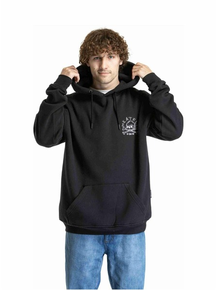 Meatfly Meatfly bluză unisex Fry Skull Black