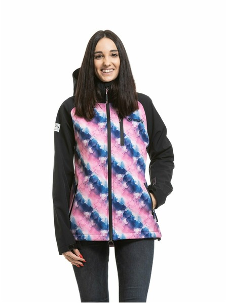 Meatfly Meatfly jachetă softshell pentru femei Zaja Black / Bubbles