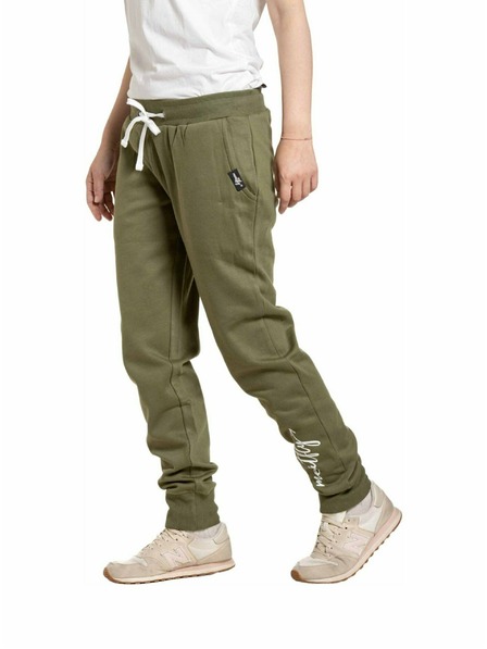 Meatfly Meatfly pantaloni de trening pentru femei Toy Olive