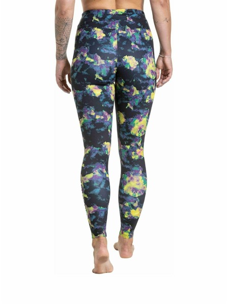 Meatfly Meatfly legginși termici pentru femei Jenna Dark Aquarel
