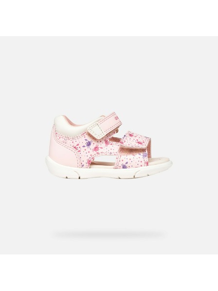 Geox Sandale roz pentru fete pentru primii pași Geox Sandal Zapito