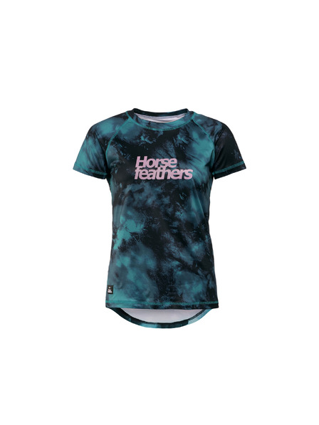 Horsefeathers Tricou ciclism damă Deco - petrol camo