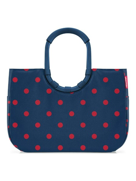 Reisenthel Albastru închis pentru femei Polka Dot Geantă Reisenthel Loopshopper L Frame Mixed Dots