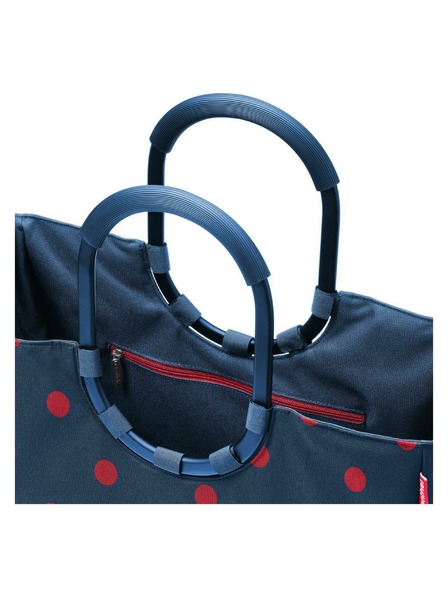 Reisenthel Albastru închis pentru femei Polka Dot Geantă Reisenthel Loopshopper L Frame Mixed Dots