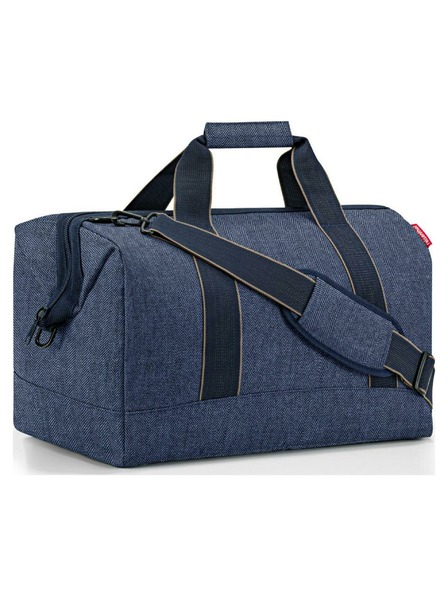 Reisenthel Dark blue travel bag Reisenthel Allrounder L Herringbone Dark Blue