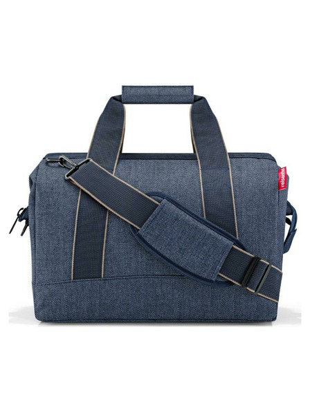 Reisenthel Dark blue travel bag Reisenthel Allrounder L Herringbone Dark Blue