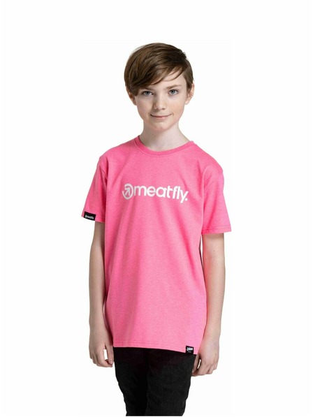 Meatfly Meatfly tricou pentru copii Bart Neon Pink | Roz | Mărime 146 | 100% bumbac