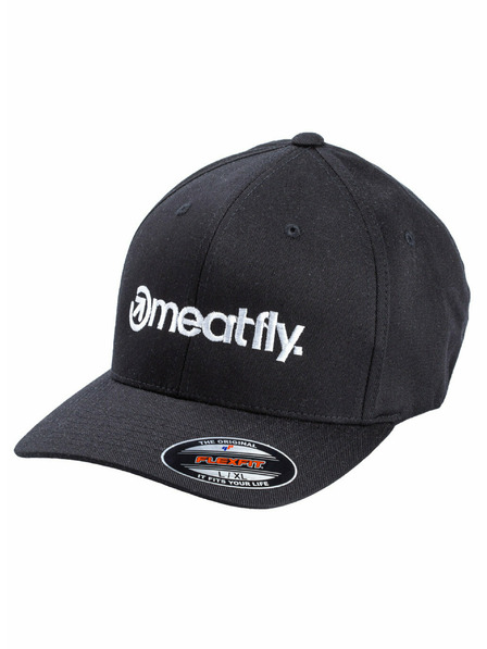 Meatfly Meatfly Brand Flexfit Black | Negru | Mărime