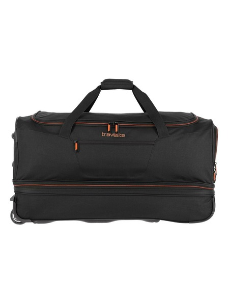 Travelite Geantă duffle Travelite Basics Wheeled L - negru și albastru