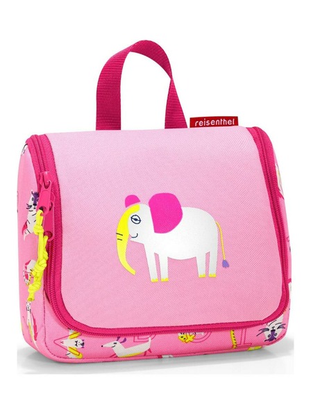 Reisenthel Geantă cosmetică roz pentru fete cu model elefant Reisenthel Toiletbag S Kids Abc friends pink