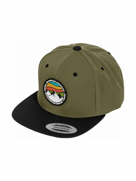 Meatfly Meatfly șapcă Flanker Snapback Munte Roșu/Măsliniu/Negru