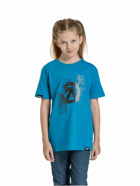Meatfly Meatfly tricou pentru copii Artee Funky Blue | Albastru | Mărimea 158 | 100% bumbac
