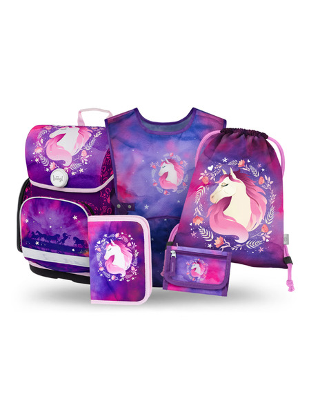 BAAGL  BAAGL SET 5 Ergo Cal: servietă, penar, sac, șorț, portofel