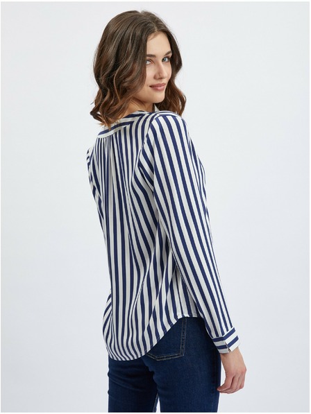 Orsay Bluză de damă în dungi albastru închis ORSAY