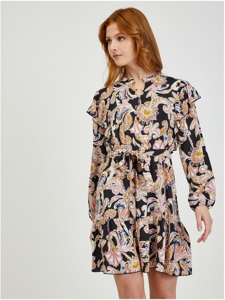 Orsay Rochie de damă cu model bej-negru ORSAY