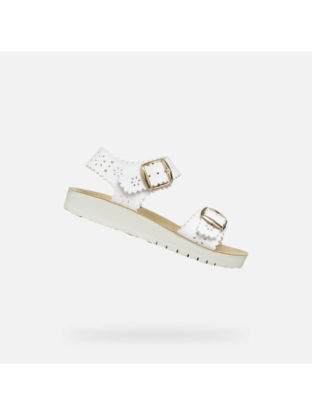 Geox Sandale pentru fete albe Geox Sandal Costarei