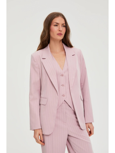 Moodo Sacou în dungi roz Moodo