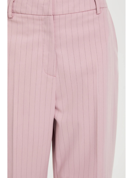 Moodo Pantaloni cu dungi fine roz Moodo