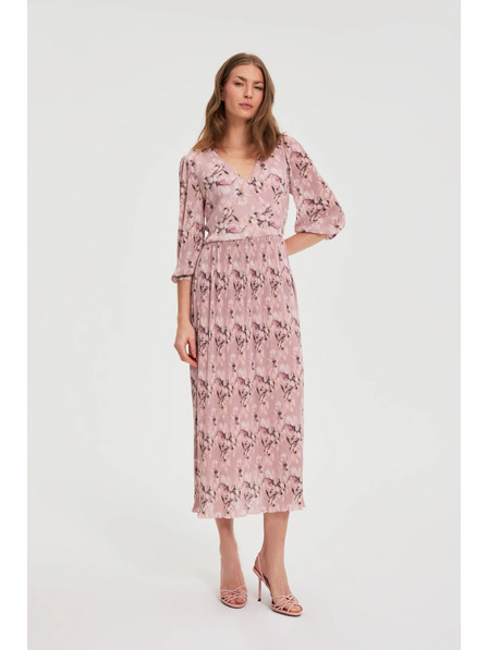 Moodo Rochie plisată roz Moodo