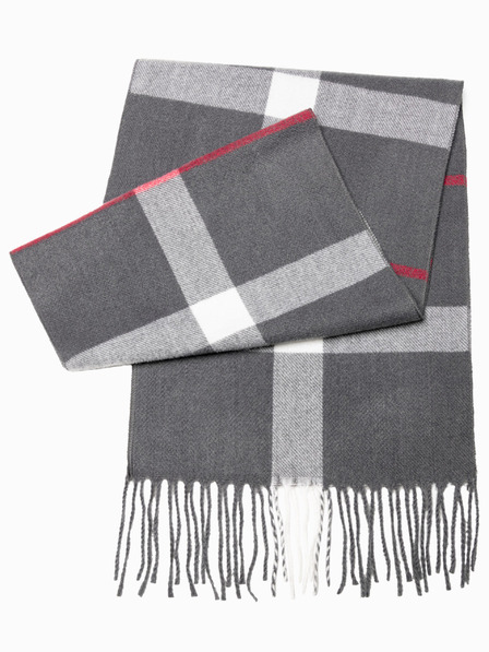 Ombre Clothing Șalfă pentru bărbați - gri/alb A408 Ombre Clothing