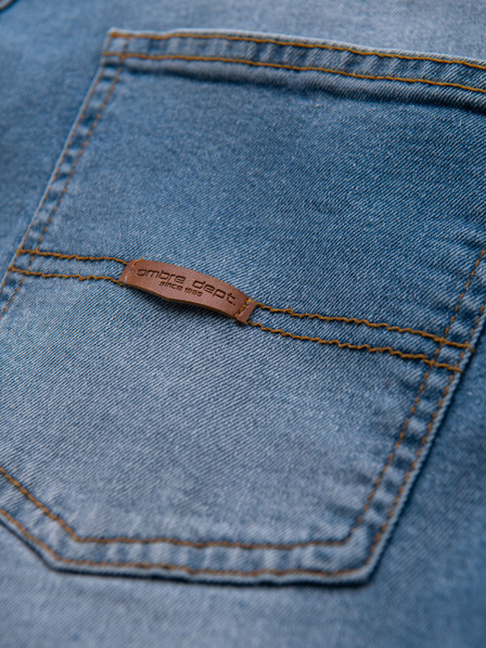 Ombre Clothing Pantaloni de blugi pentru bărbați REGULAR FIT cu rupturi - albastru deschis V1 OM-PADP-0254 Ombre Clothing