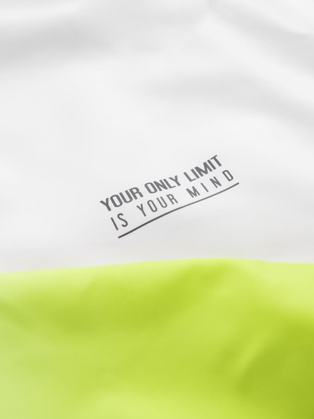 Ombre Clothing Jachetă sport pentru bărbați cu efect ombre și elemente reflectorizante - albă și verde deschis V1 C646 Ombre Clothing