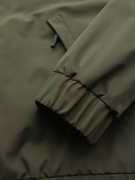 Ombre Clothing Jachetă funcțională de sezon pentru bărbați cu glugă - verde măsliniu V2 OM-JANP-0225 Ombre Clothing