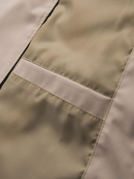 Ombre Clothing Jachetă funcțională de tranziție pentru bărbați cu glugă - bej V3 OM-JANP-0225 Ombre Clothing