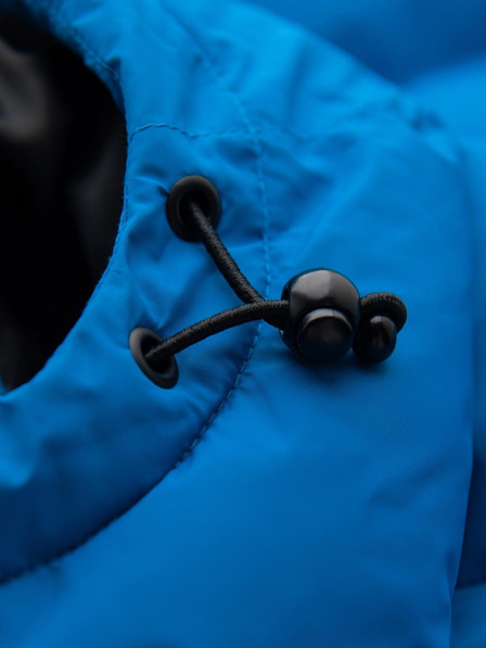 Ombre Clothing Jachetă matlasată cu căptușeală termică pentru bărbați cu mâneci raglan - albastră V2 OM-JAHP-0302 Ombre Clothing