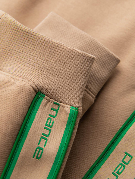 Ombre Clothing Pantaloni sport pentru bărbați cu bordură - maro V1 OM-PASK-0284 Ombre Clothing