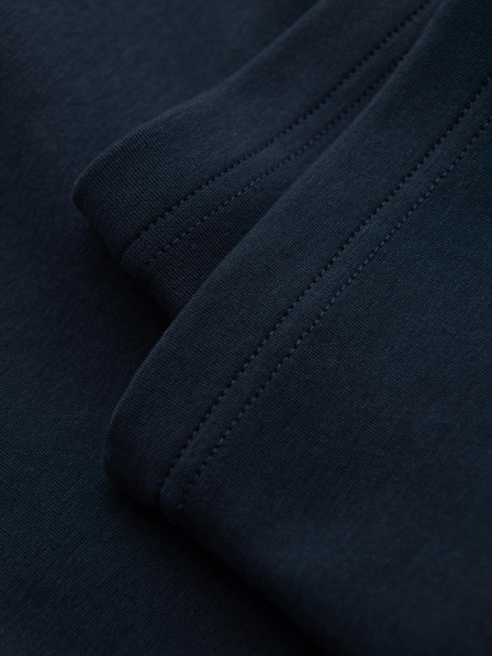 Ombre Clothing Pantaloni de trening pentru bărbați cu crac drept și detalii din cauciuc - albastru închis V2 OM-PASK-0281 Ombre Clothing