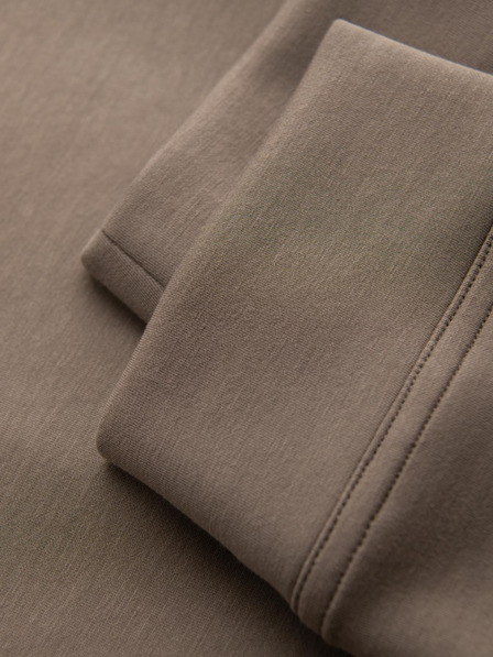 Ombre Clothing Pantaloni de trening pentru bărbați cu noi nervurate și imprimeu din cauciuc - cenușă V3 OM-PASK-0223 Ombre Clothing