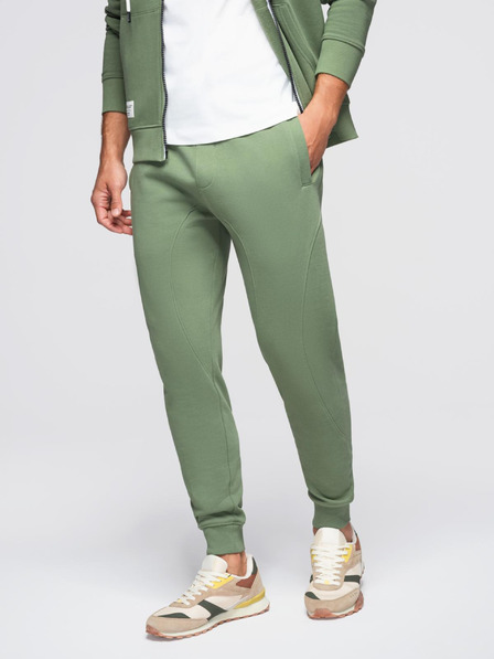 Ombre Clothing Compleu de trening pentru bărbați bluză cu glugă + pantaloni jogger - verde deschis V3 Z119 Ombre Clothing