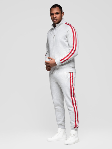 Ombre Clothing Compleu de trening pentru bărbați bluză + pantaloni - gri melange V1 Z114 Ombre Clothing