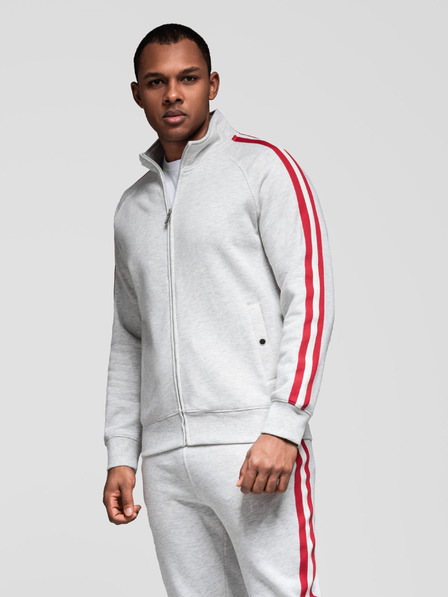 Ombre Clothing Compleu de trening pentru bărbați bluză + pantaloni - gri melange V1 Z114 Ombre Clothing